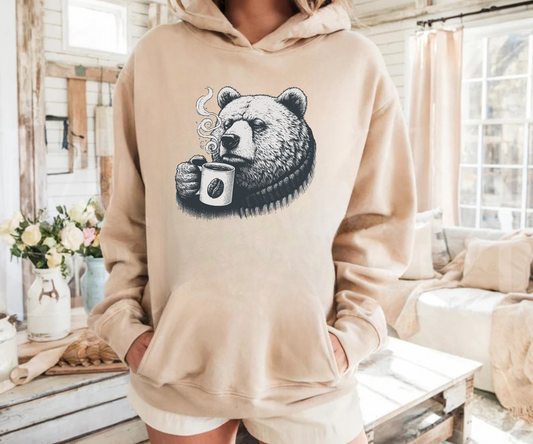 Grizzly Grounds Bear Hoodie