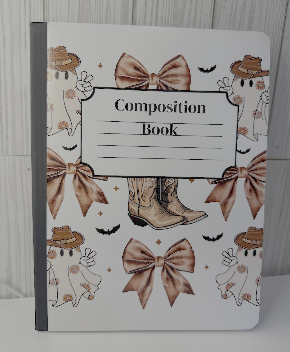 Cute Western Ghosts Composition Books