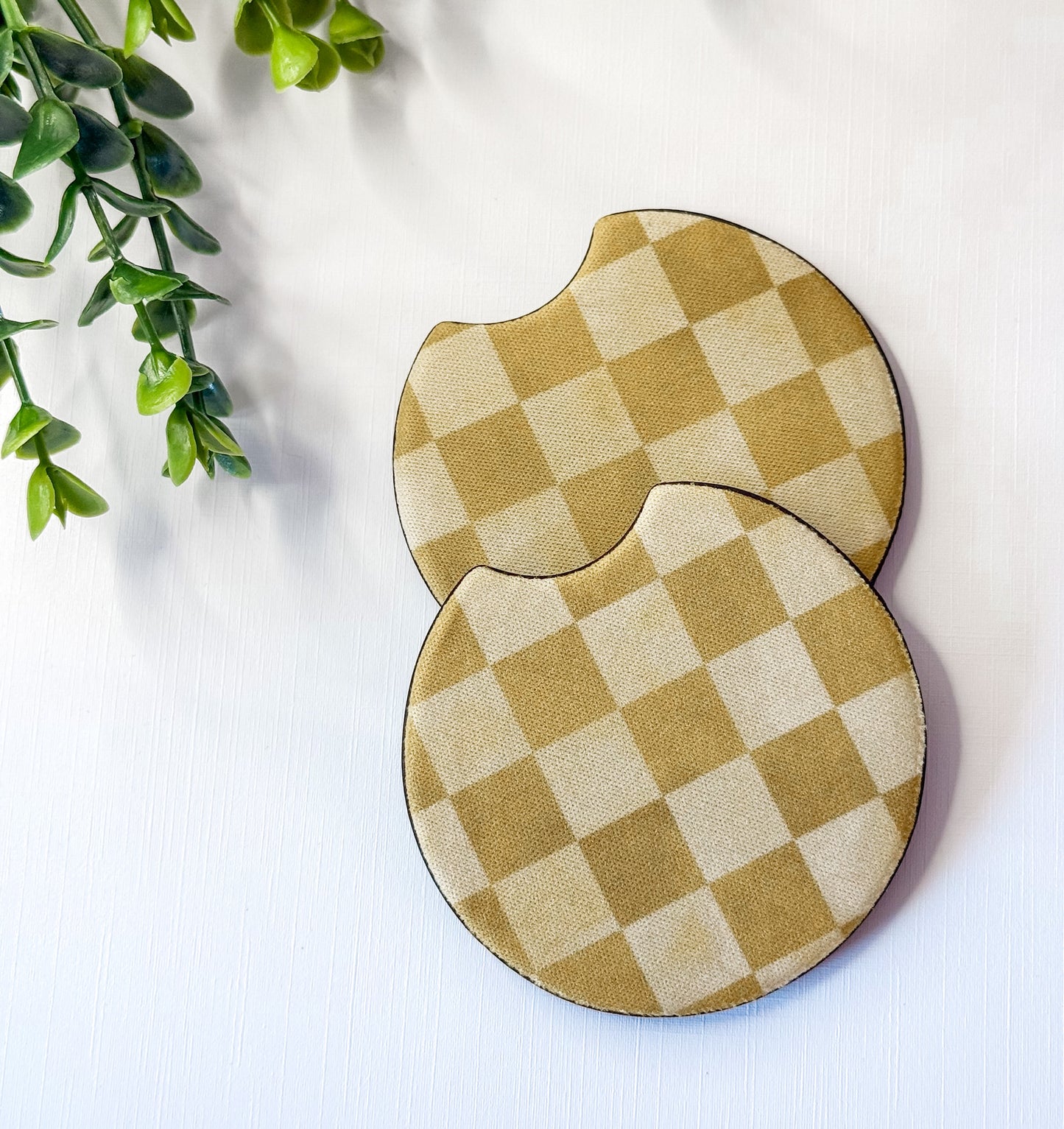 Retro Mustard Car Coasters