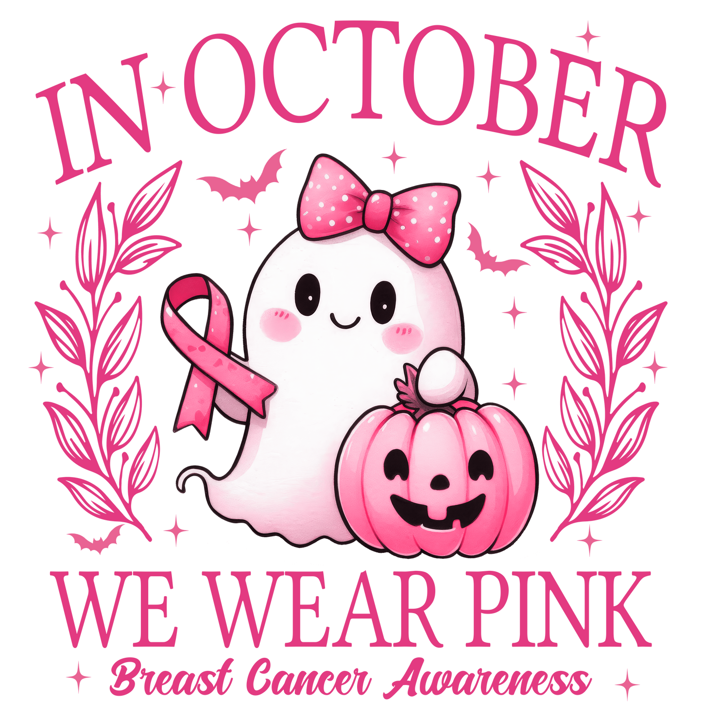 In October We Wear Pink DTF