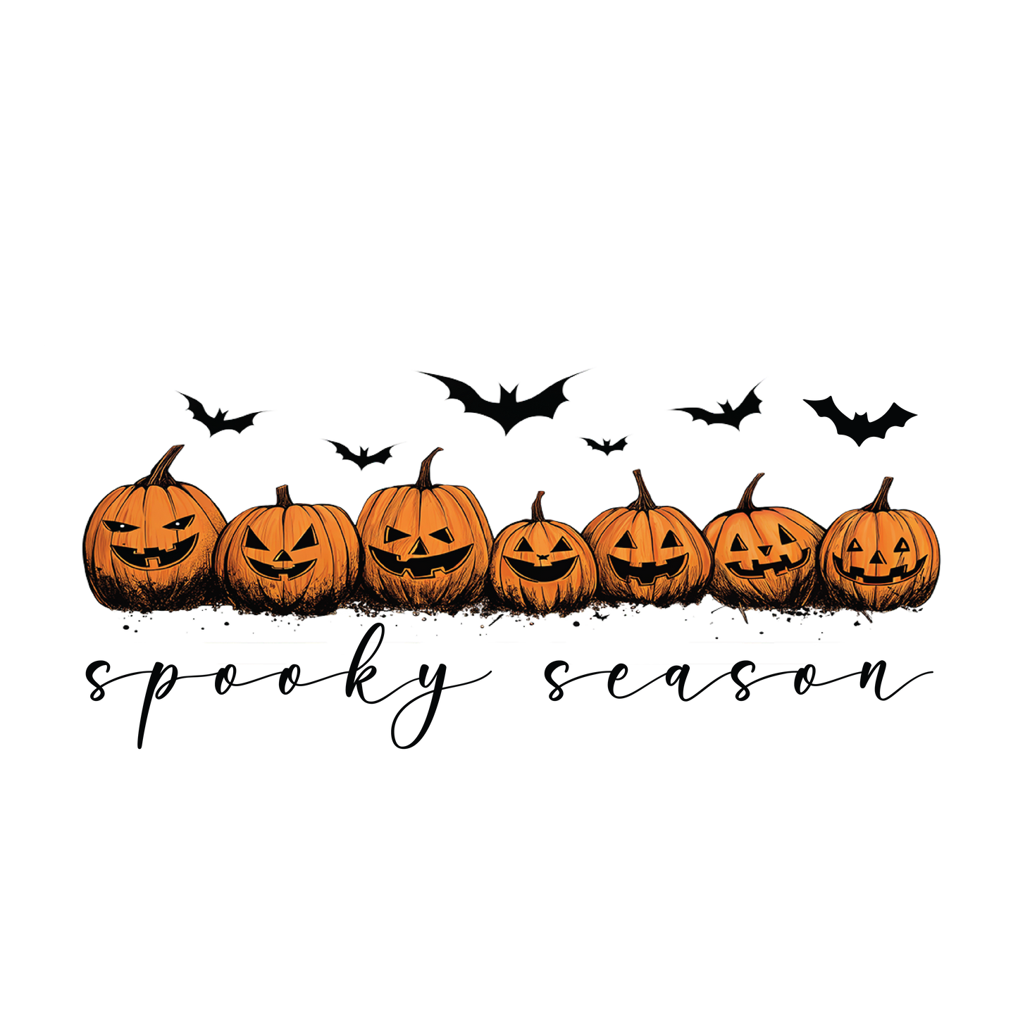 Pumpkin Spooky Season DTF Transfer