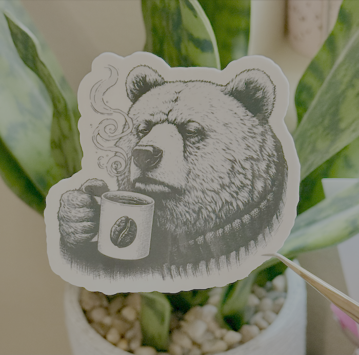 Don't Be A Bear Sticker