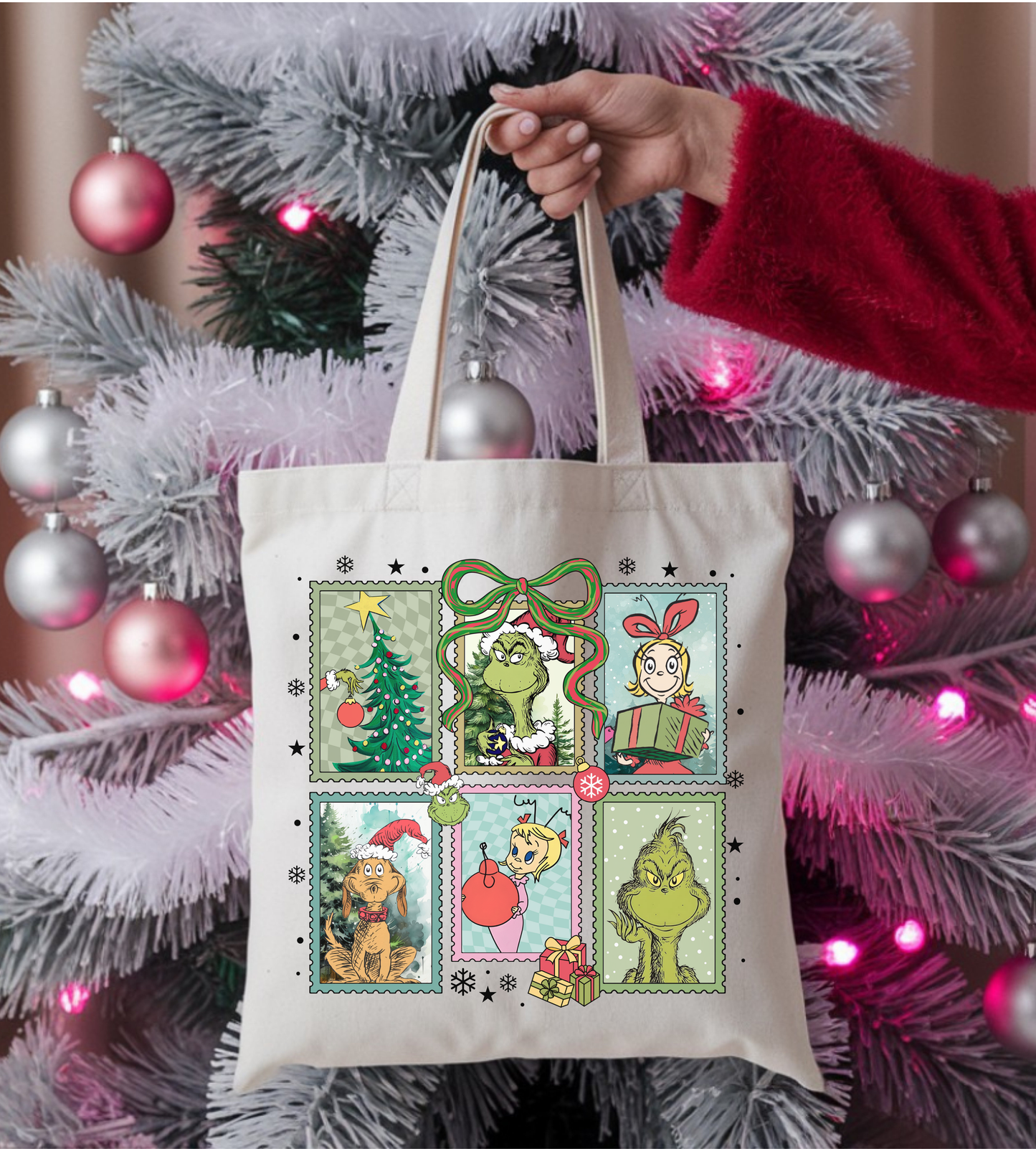 Grinch Christmas Tote