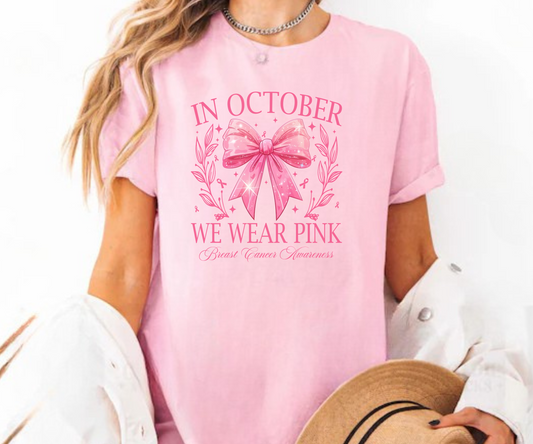 We Wear Pink Coquette Tee