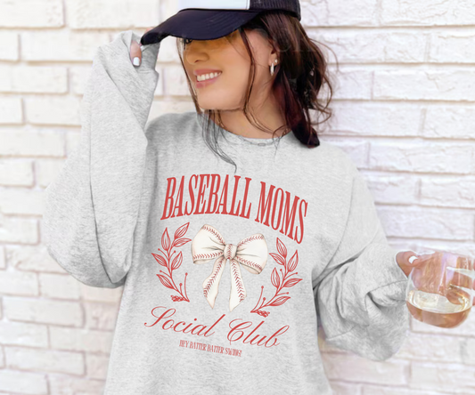 Baseball Moms Social Club Sweatshirt