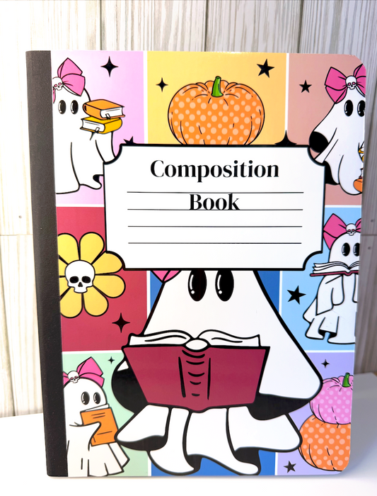 Cute Library Ghosts Composition Books