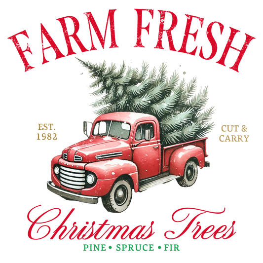 Farm Fresh Christmas Trees DTF