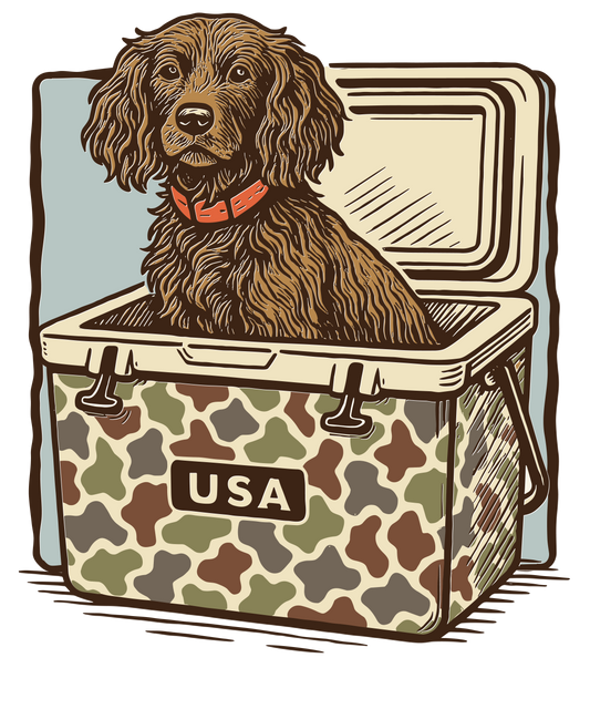 Camo Goldendoodle DTF