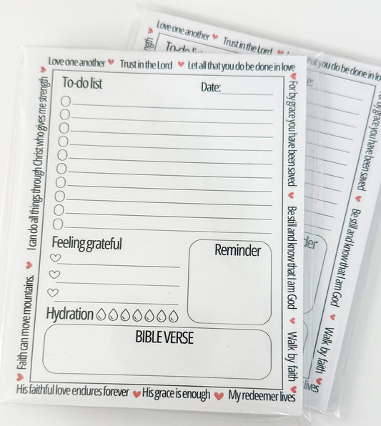 Mini Faith Reminders To-Do Notepad