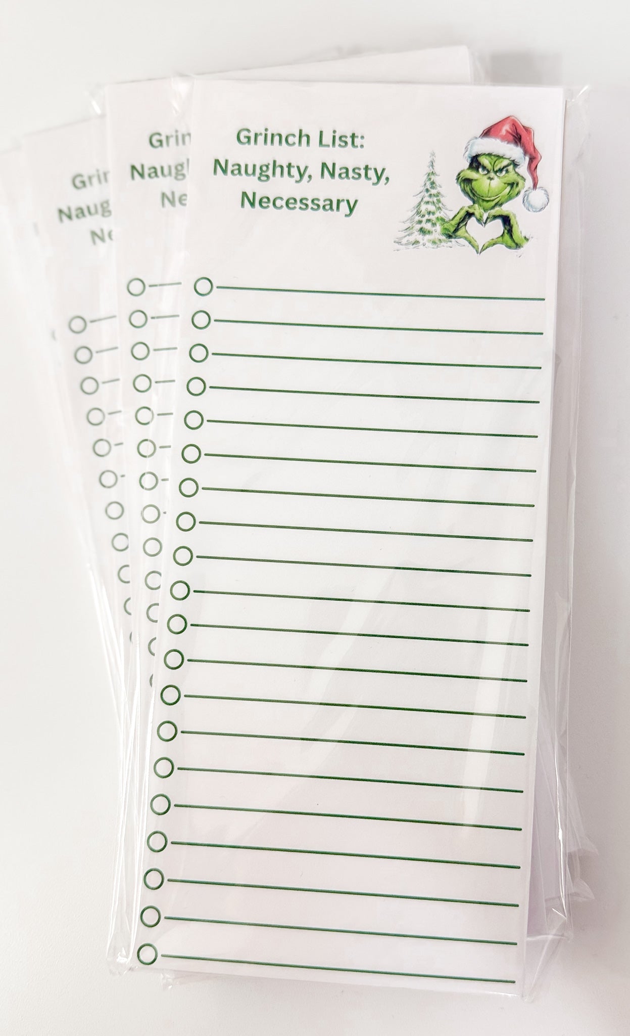 Grinch List Notepad