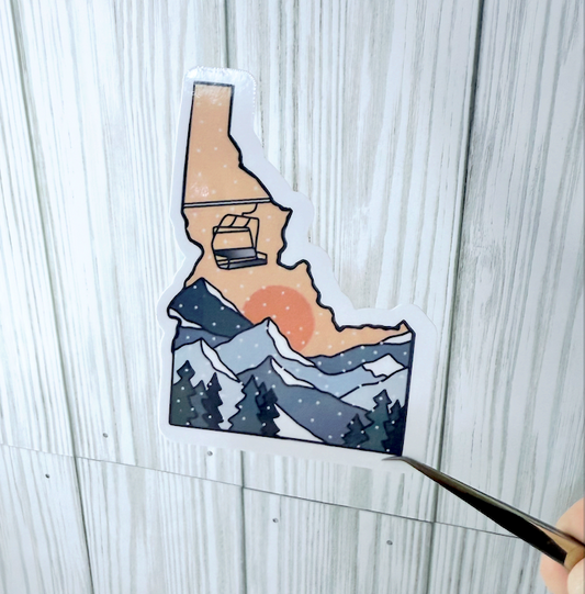 Idaho Ski Sticker