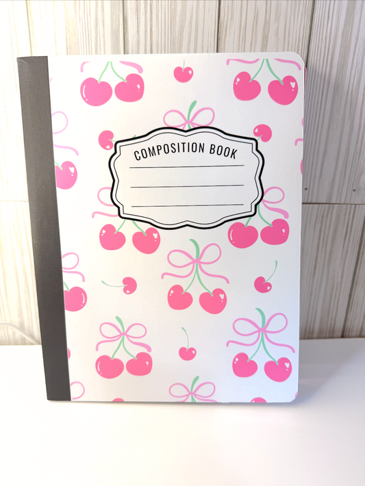 Cherrys and Bows Composition Books