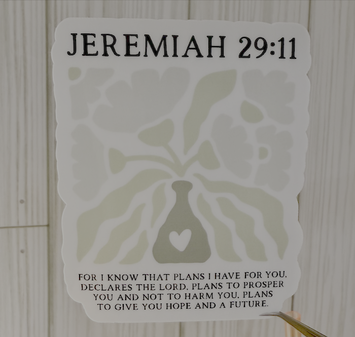 Jeremiah 29:11 Sticker