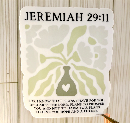Jeremiah 29:11 Sticker