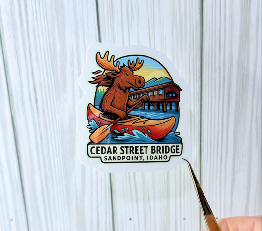 Moose Cedar St. Bridge Sticker