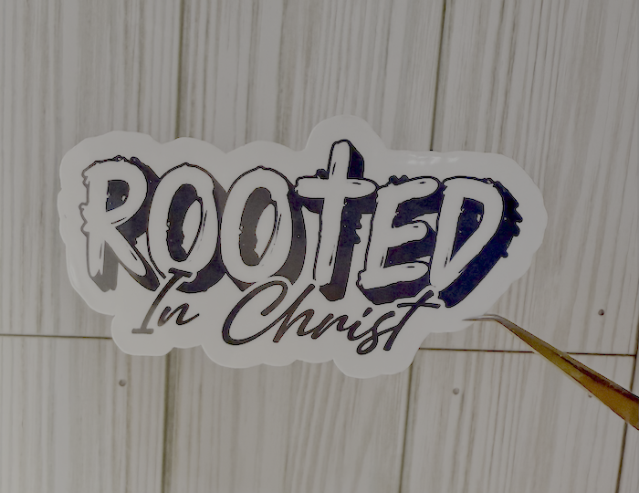 Rooted in Christ Sticker